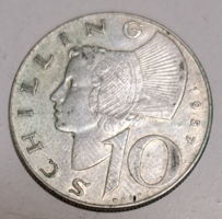Ausztria .640 ezüst 10. Schilling 1957.  (G/7)