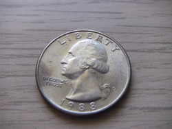 1/4 Dollar 1988 usa
