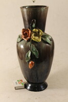 Komlós kerámia ritka art deco nagyméretű váza 823
