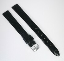 Original Longines, black leather watch strap! 12 mm size!