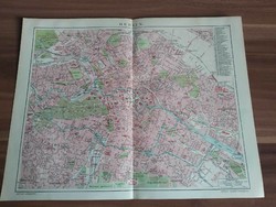 Berlin, city map, one page of Réva's great lexicon, 1911