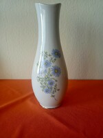 Hollóházi kékvirágos nagy porcelán váza