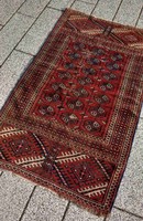 Antique Turkmen chuval yomud hand-knotted rug negotiable