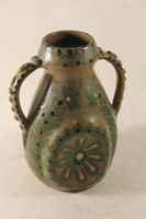Antique majolica vase with handles from Hódmezővásárhely 808