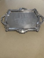 Antique, really beautiful Art Nouveau large silver tray 1595 gr