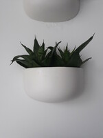 Dutch, white ceramic wall sconce (pt living)