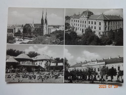 Old, retro postcard: Békéscsaba, details (1961)
