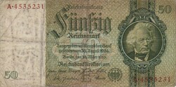 50 reichsmark 1933 Németország Vízjel David Hansemans 1.