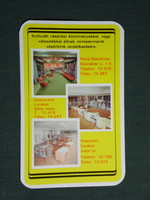 Card calendar, tritex textile sample stores, Pécs, Szekszárd, Kaposvár, 1980, (4)