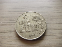 25,000 Lira 1996 Turkey (Turkish pound)