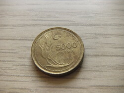 5000  Líra 1996  Törökország ( Török Font )
