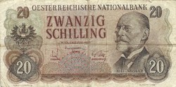 20 Schilling 1956 Austria