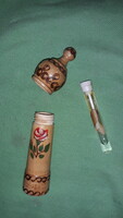 Old Bulgarian Bulgarian rose oil/perfume in a painted burnt decorative holder according to the pictures 4.