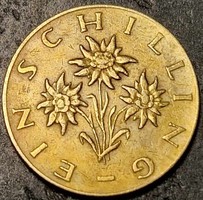 1 schilling, Ausztria, 1967.