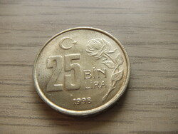 25.000  Líra 1998  Törökország ( Török Font )