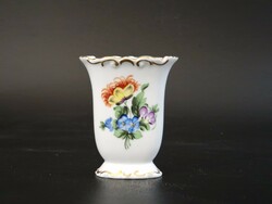 Baroque violet vase with floral pattern from Herend