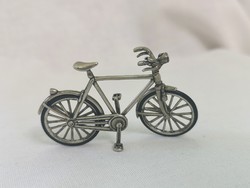 Silver miniature bicycle