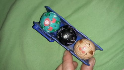 Retro original bakugan balls in a holder, 3 in one according to the pictures 2.