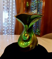 Zsolnay eosin-snail vase - beautifully shaped piece