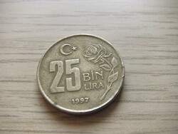 25,000 Lira 1997 Turkey (Turkish pound)