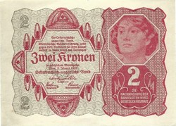 2 korona kronen 1922 Ausztria 4.