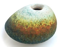 Simó Ágoston samot ceramic - pebble vase