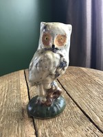 Old ceramic owl figurine