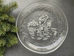 Christmas large glass bowl