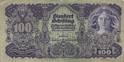 100 Schilling 1927 Austria very rare