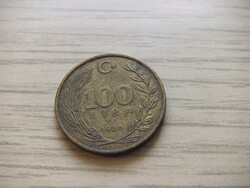 100  Líra 1988  Törökország ( Török Font )