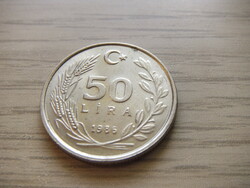 50  Líra 1986  Törökország ( Török Font )