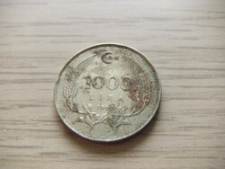 1000  Líra 1990  Törökország ( Török Font )