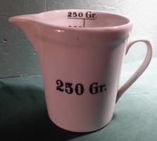 "MÉRŐ BÖGRE" - 250 grammig. Régi, jelzett /márkás/ porcelán! / kb 12 cm /