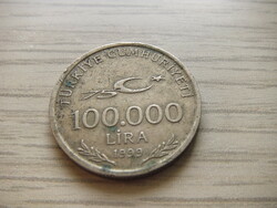 100,000 Lira 1999 Turkey (Turkish pound)