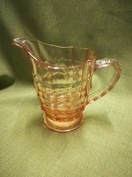 Pink glass spout, small jug