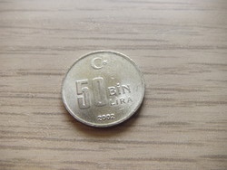 50,000 Lira 2002 Turkey (Turkish pound)