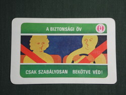 Card calendar, traffic safety council, graphic designer, accident prevention, 1980, (4)