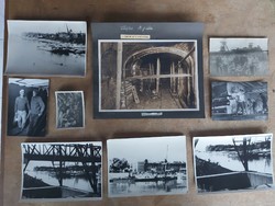 Régi fotók 1940 utáni kb. Ipari munkákról készült fotók 9 db egyben! - 564