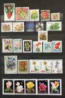 Stamps with a flower motif