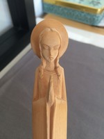 Gyönyörű fából készült vallási figura-"Szűz Mária"