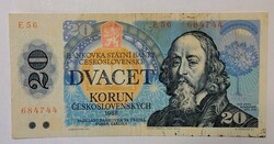 Csehszlovákia 20 korona 1988 UNC