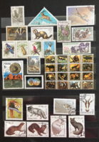 Stamps with wild animals motif