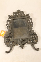 Antique baroque cast iron photo holder 841