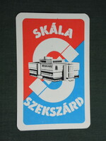 Card calendar, skála coop store, Szekszárd plaque, graphic artist, 1980, (4)