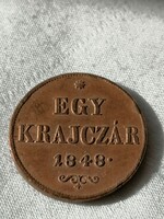 Szabadságharc 1 krajcár 1848