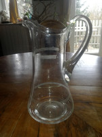 Art Nouveau blown glass water jug - art&decoration