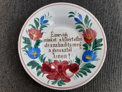 Abátfalvi / hólloháza plate for sale!