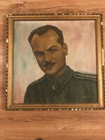 Soldier portrait oil painting