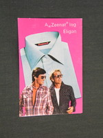 Card Calendar, Pakistan, Zeenat Shirt Factory, 1981, (4)