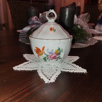 Mitterteich Bavarian porcelain, sugar bowl with floral lid